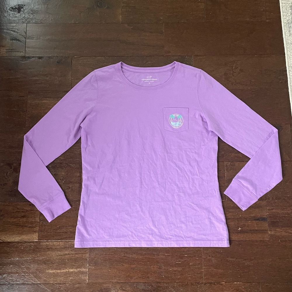 Purple vineyard vines long sleeve tee